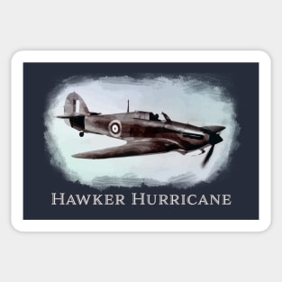 Hawker Hurricane - WW2 fighter plane - vintage warbird Sticker